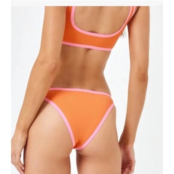 L Space Bikini Bottom Women's Tangerine / Guava Fused Camacho Classic Size S - Picture 2 of 8